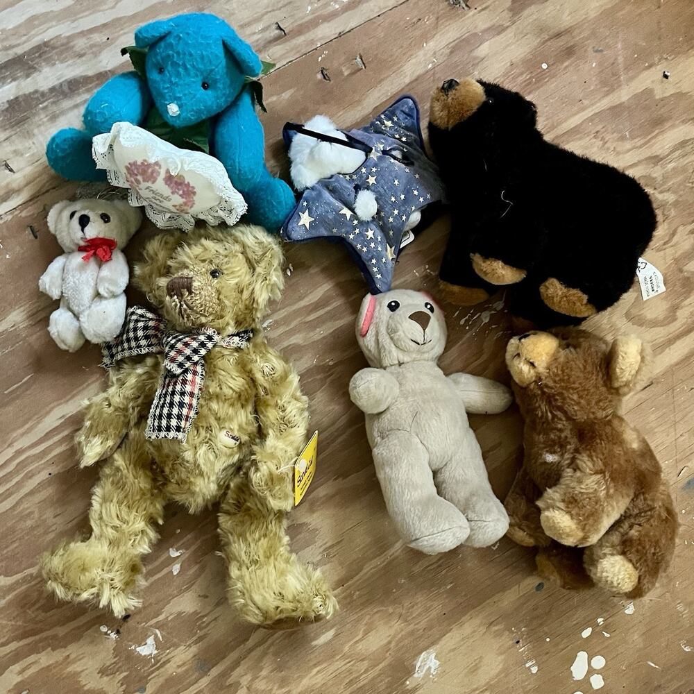 Mixed Collectible Plush Bear Lot Of 7